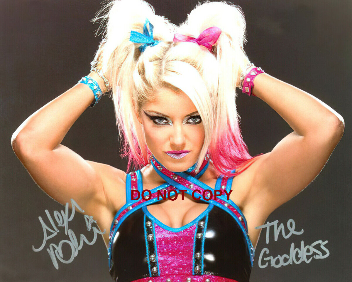 WWE - Alexa Bliss - Autograph 8x10 Photo Poster painting (Raw Diva) Reprint