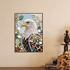 Diamond Painting-DIY Special Shaped Drill Pearl Painting Eagle(30x40cm)