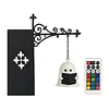 Ghost Bookshelf Lantern Hidden Metal Clip Warm Amber Light USB Rechargeable