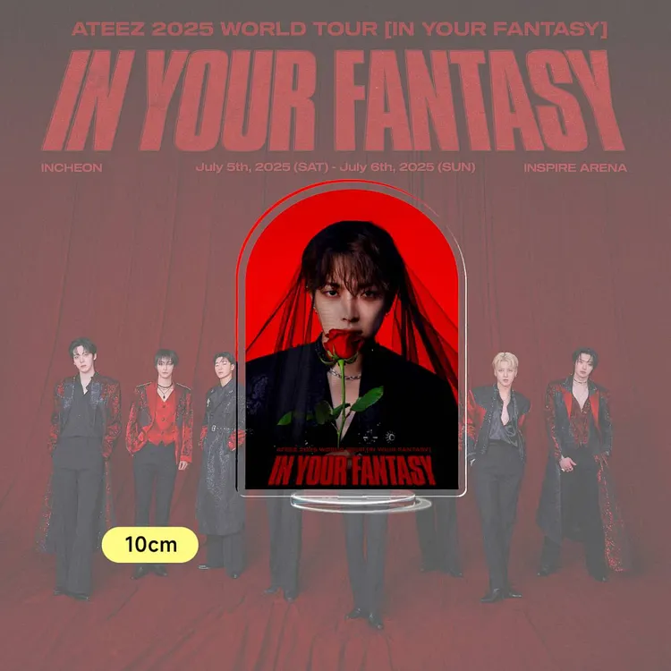Ateez 2025 World Tour 'In Your Fantasy' Acrylic Member Stand