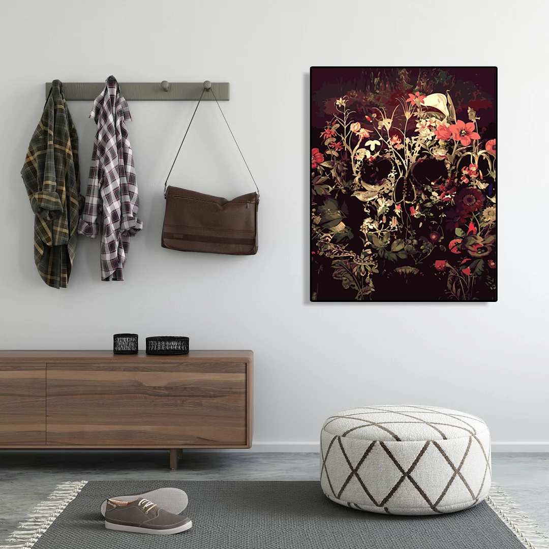 Flower Skull - Paint By Number(40*50cm)