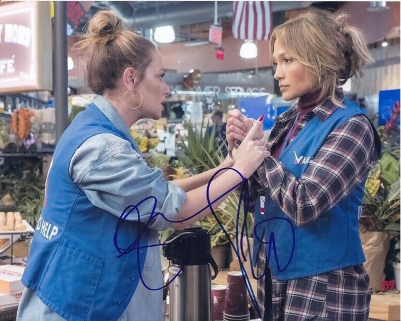 Jennifer lopez & leah remini signed autographed second act Photo Poster painting