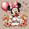 Blume Minnie - DIY Personalisiert Disney Namen Voller Diamant Malerei