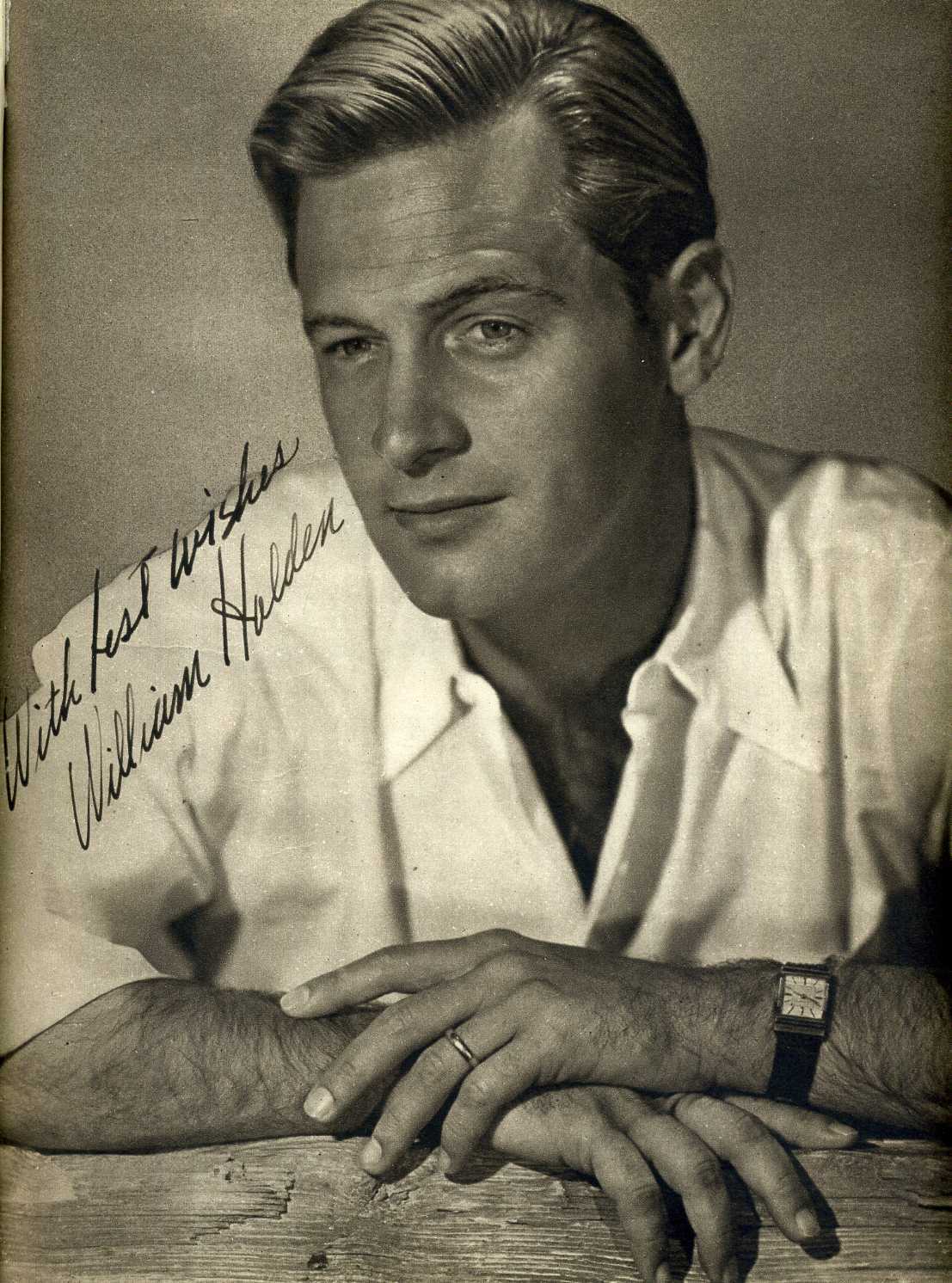 WILLIAM HOLDEN Signed Photo Poster paintinggraph - Film Actor - preprint