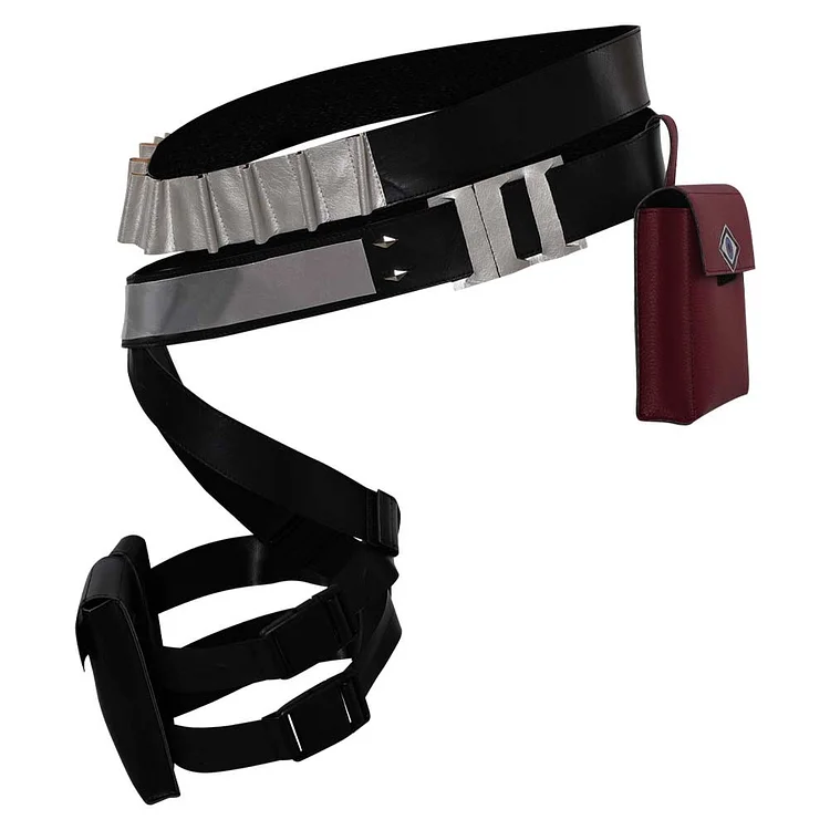 Valorant Fade Black Belt Cosplay Waistband Halloween Carnival Costume Accessories Props