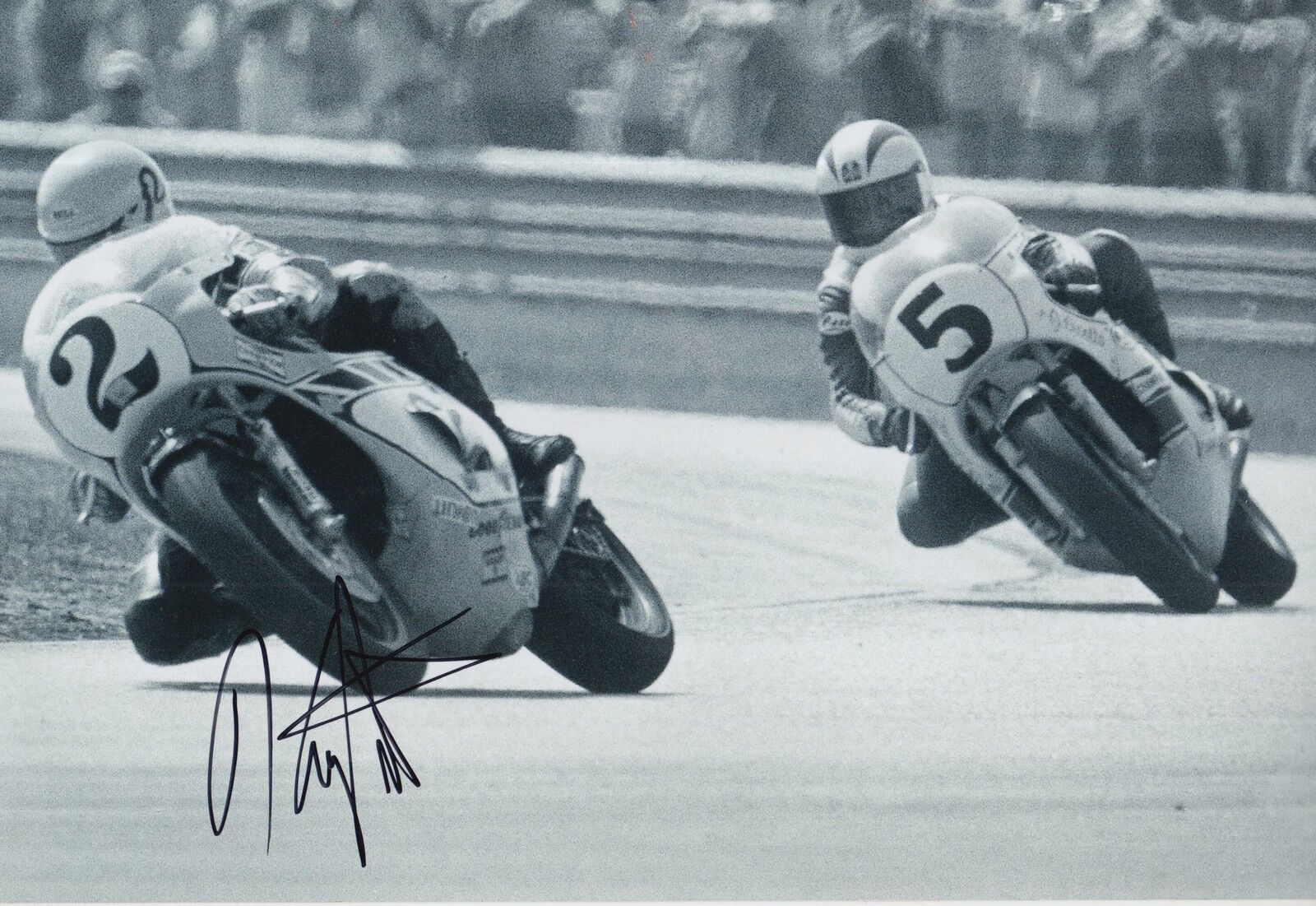 Kenny Roberts Hand Signed 12x8 Photo Poster painting Yamaha MotoGP 3.