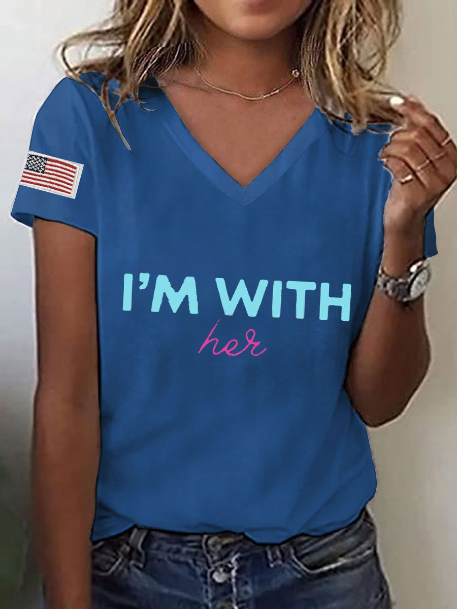 Women's I'm With Her Print T-Shirt