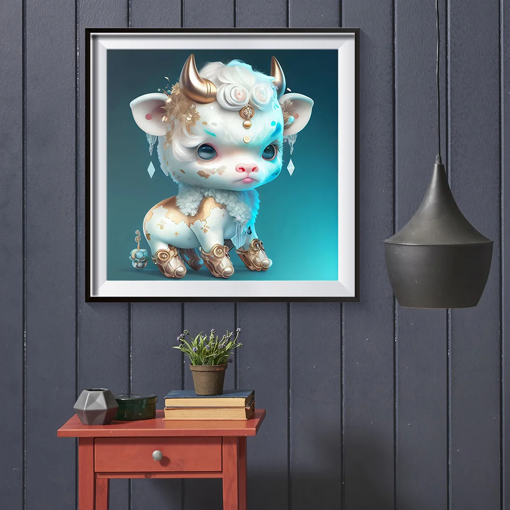 Diamond Painting - Full Round Drill - Cattle(Canvas|30*30cm)
