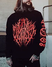 Men's Print Hoodie Rock Hip Hop Hoodie Lixishop 