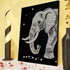 Kits d&rsquo;art en diamant en perle d&rsquo;&eacute;l&eacute;phant avec cadre 30x40cm pour la d&eacute;coration int&eacute;rieure adulte
