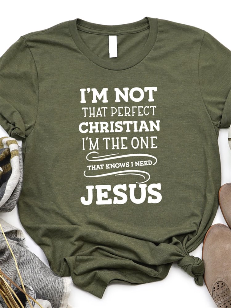 Artwishers I'm Not That Perfect Christian Graphic T Shirt