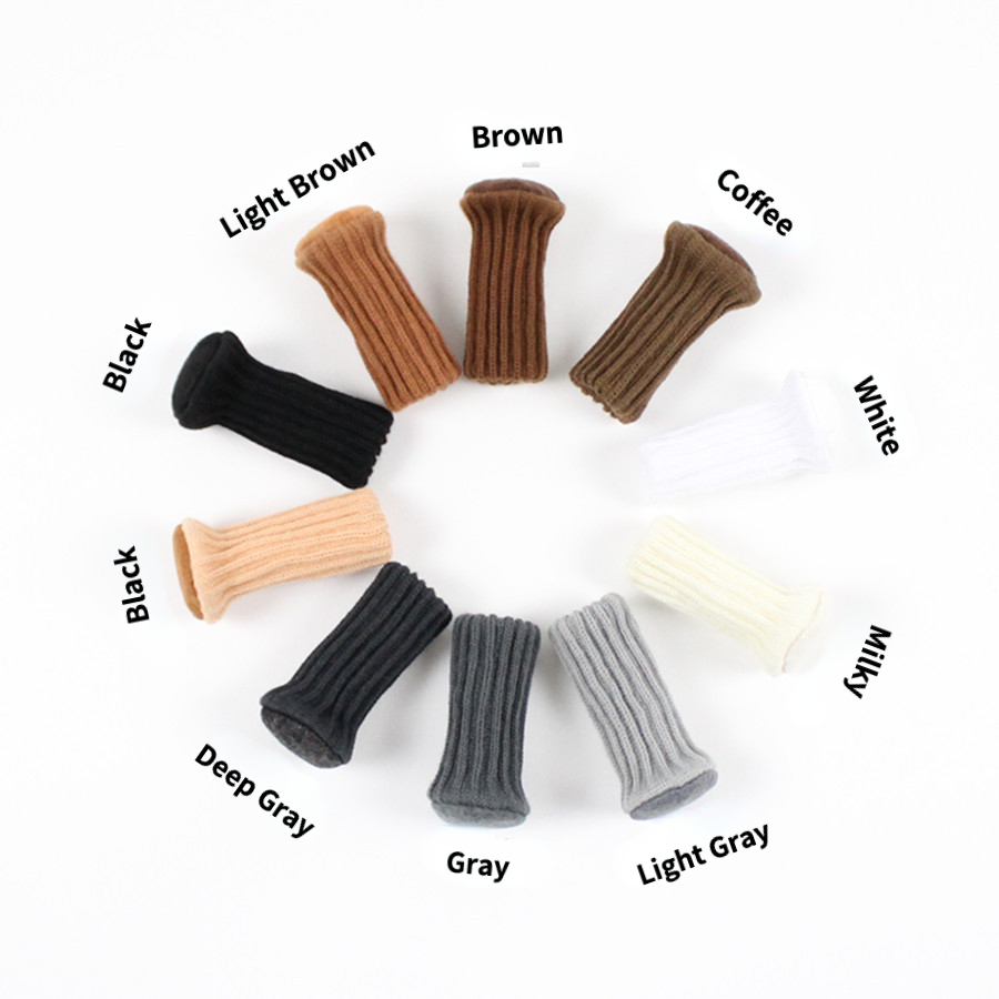 Letclo™ 24pcs Furniture Pads High Elastic Floor Protectors Chair Leg Feet Socks Covers Furniture Caps Set letclo Letclo