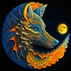 (50*50cm)Wolf - Full Round Drill Diamond Painting