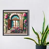 Diamond Painting -DIY Full Square Drill Spring Balcony(45*45CM)