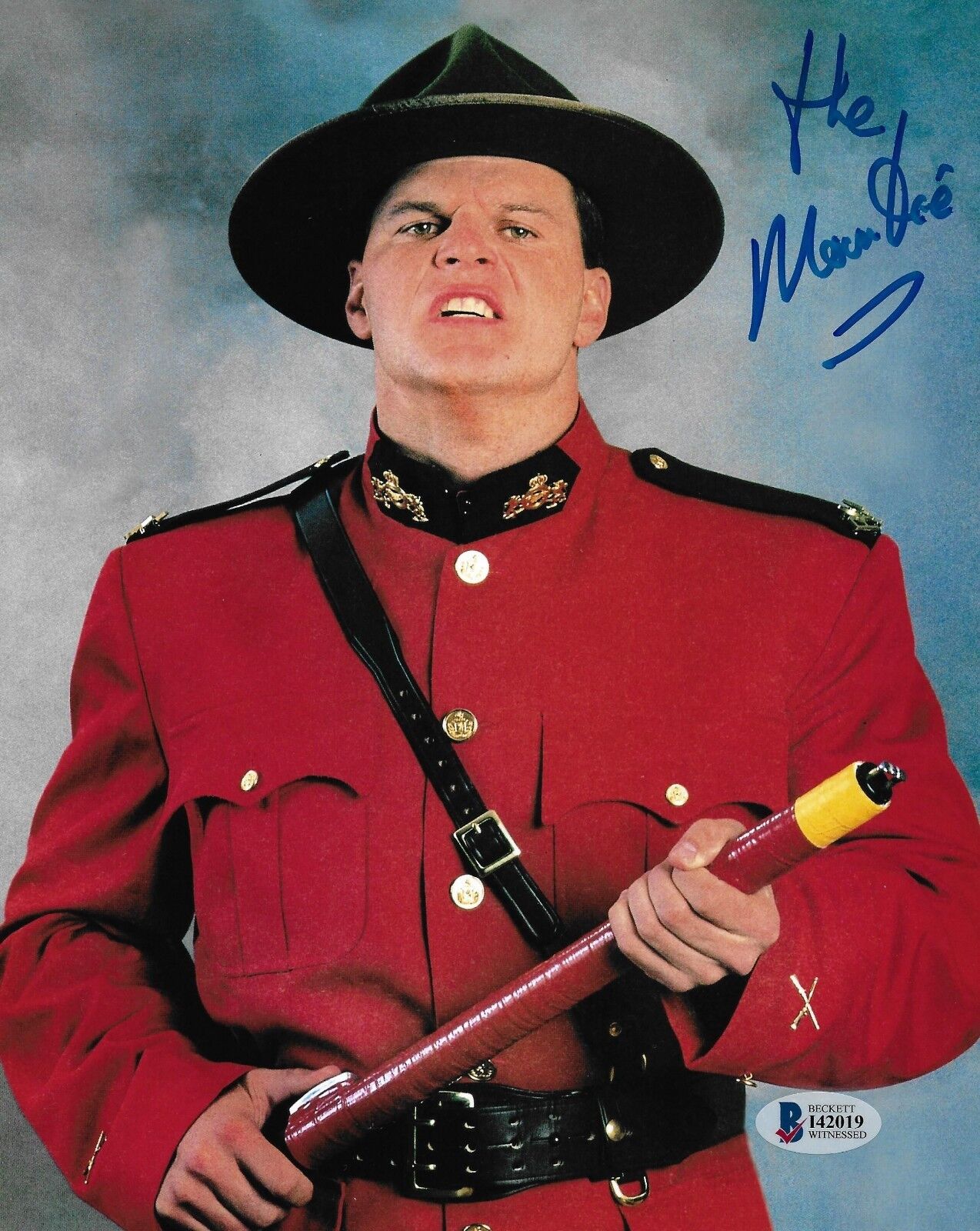 The Mountie Jacques Rougeau Signed 8x10 Photo Poster painting BAS Beckett COA WWE Picture Auto'd