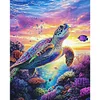 Sea Turtles-11CT Stamped Cross Stitch 40*50cm/15.75*19.69in