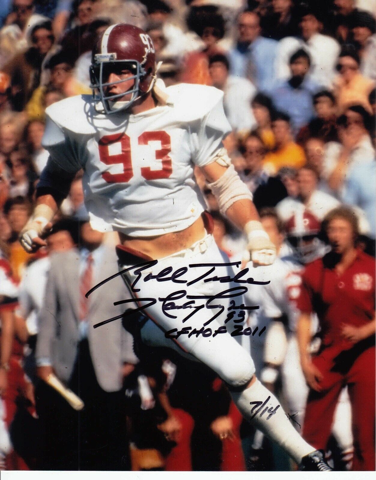 Marty Lyons #10 Signed Photo Poster painting 8x10 W/COA Alabama Crimson Tide 032419