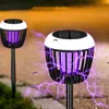 Solar Light Bug Zapper Waterproof Outdoor Mosquito Killer Solar Powered Fly Trap