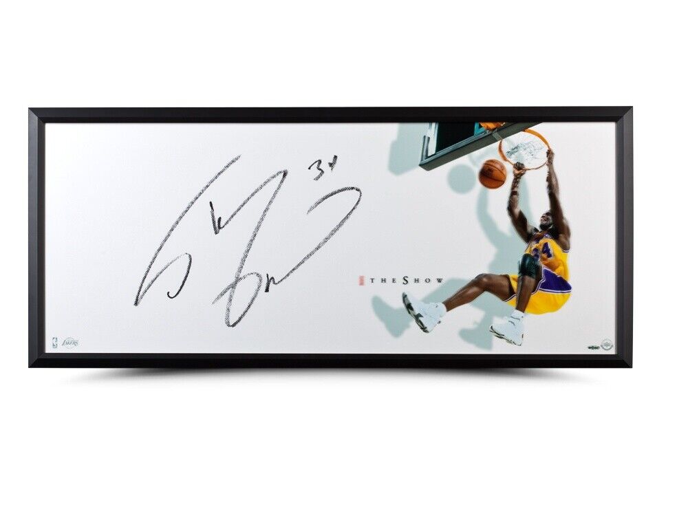 Shaquille O'Neal Signed Autographed 20X46 Framed Photo Poster painting The Show