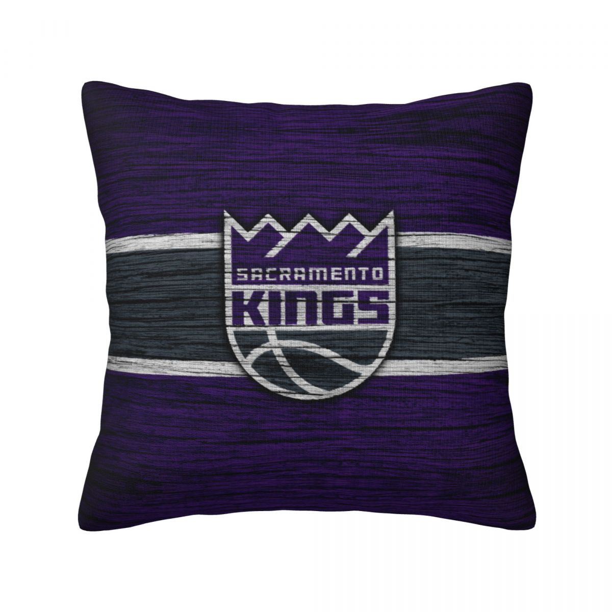 Sacramento Kings Wooden Texture Throw Pillow Covers 18x18