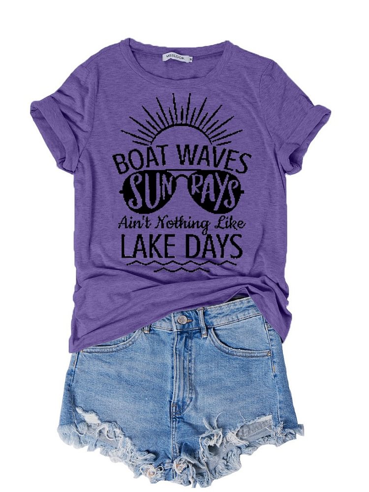 Bestdealfriday Boat Waves Sundays Women's T-Shirt