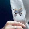 (US Only)2D Flat DIY Butterfly Diamond Art Pendant Window Hanging Art for Home Decor
