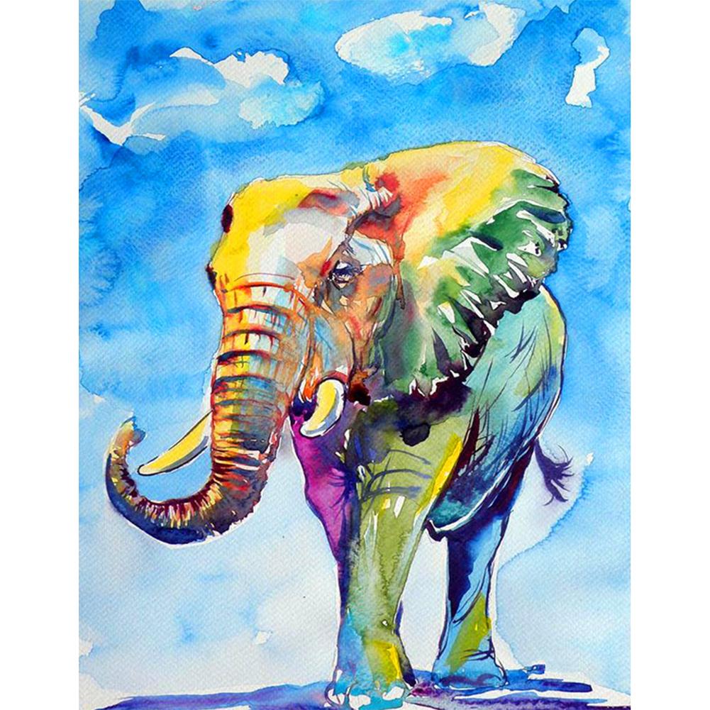 

40x50cm - Paint By Numbers Elephant, 501 Original