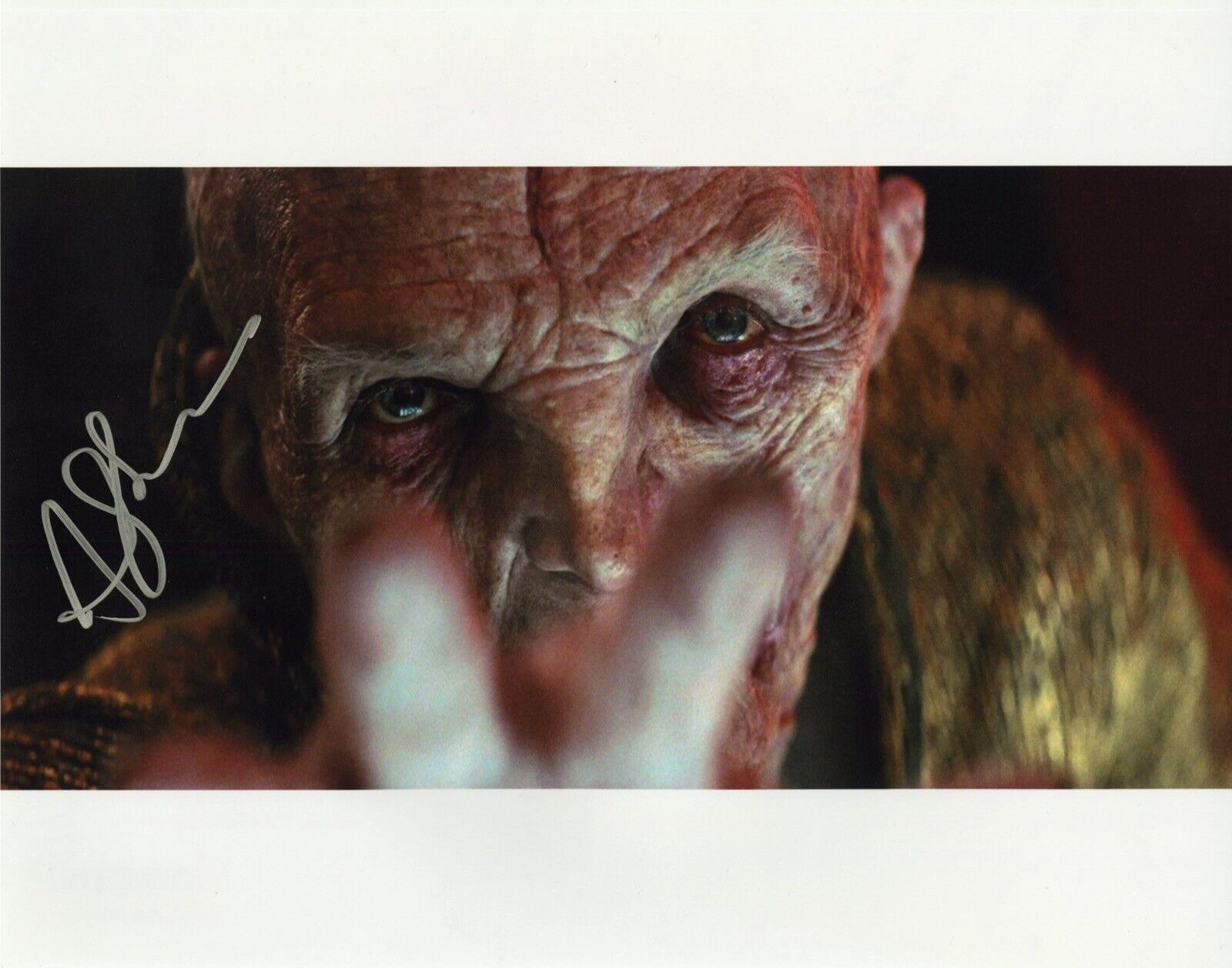 Andy Serkis signed STAR WARS Episode VIII The Last Jedi Photo Poster painting