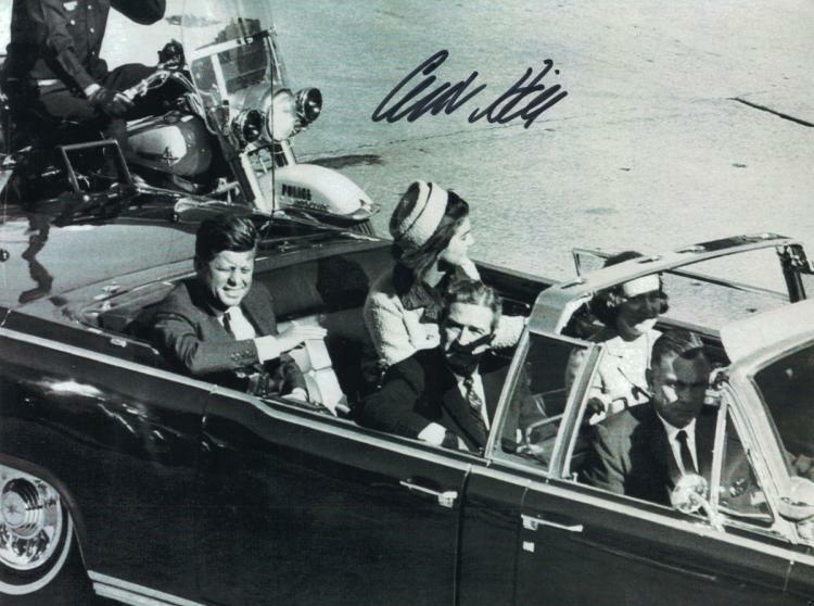 CLINT HILL Signed Photo Poster paintinggraph Secret Service at JFK Assassination Dallas preprint