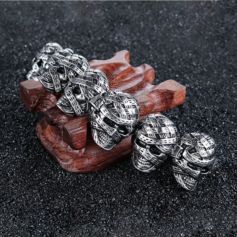 925 Silver Skull Decoration Bracelet