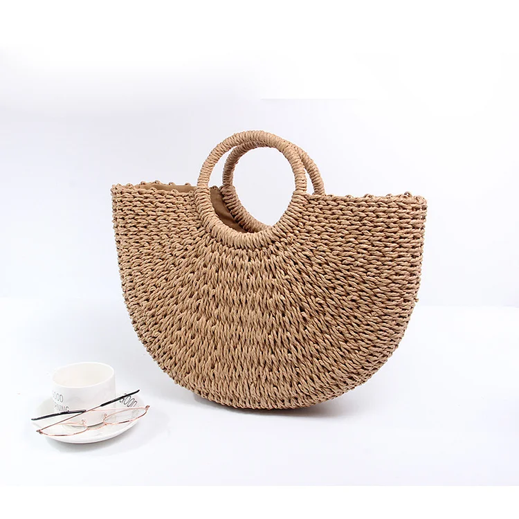 Retro Casual Straw Simple Weave Handbag