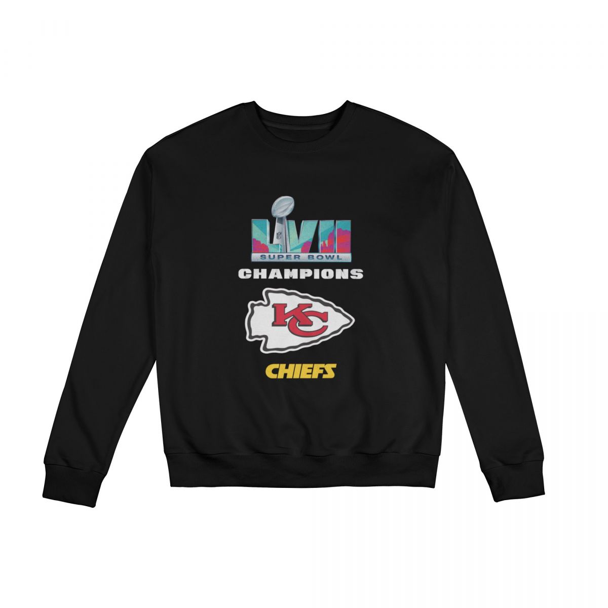 Kansas City Chiefs Super Bowl LVII Champs Sweatshirt Round Neck Tops