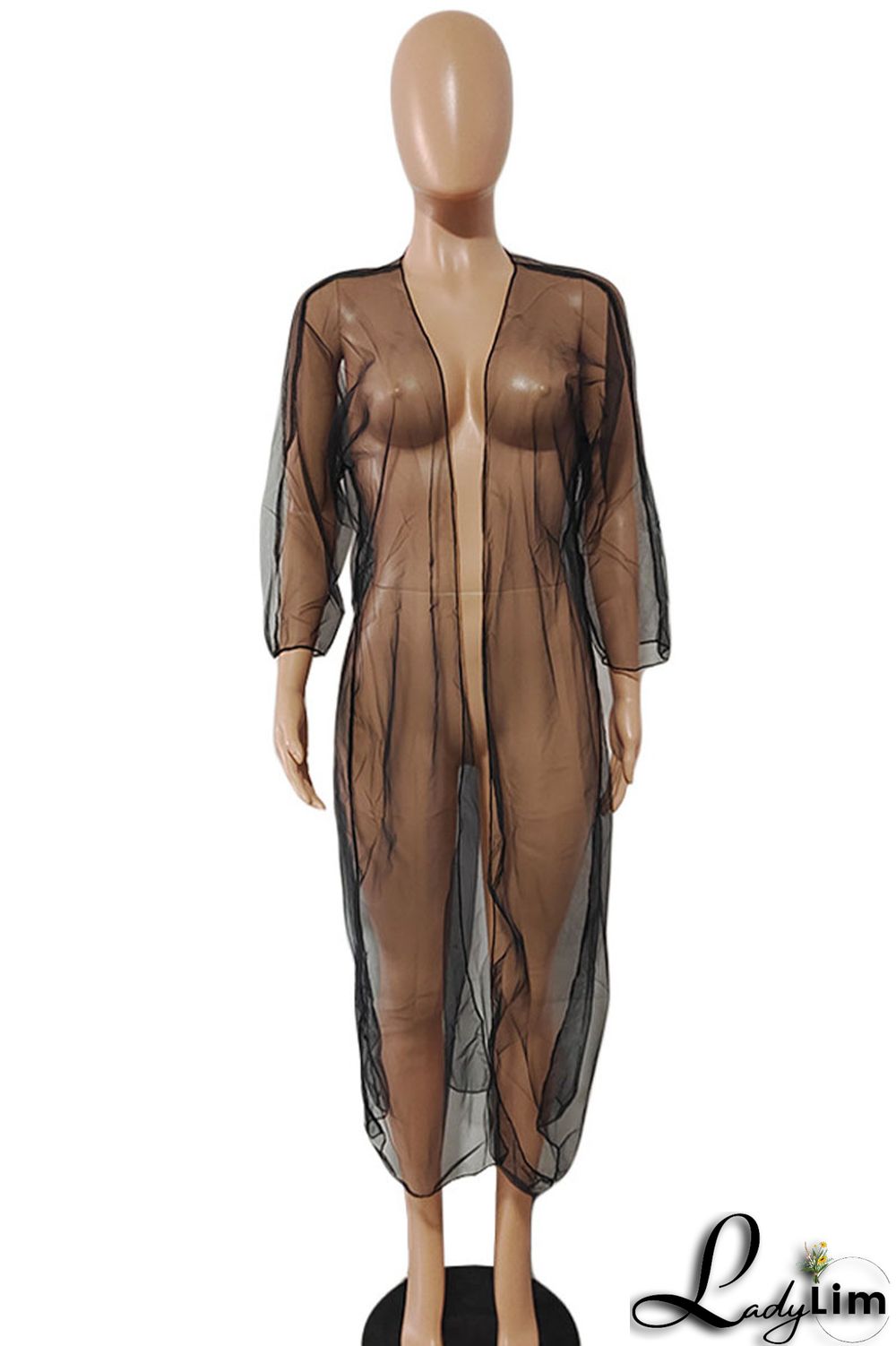 Black Casual Solid Patchwork Outerwear