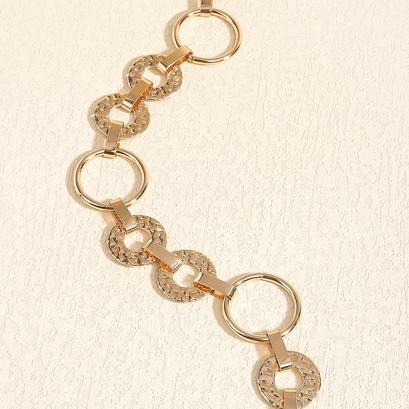 Casual Elegant Geometric Alloy Buckle Women’s Chain Belts