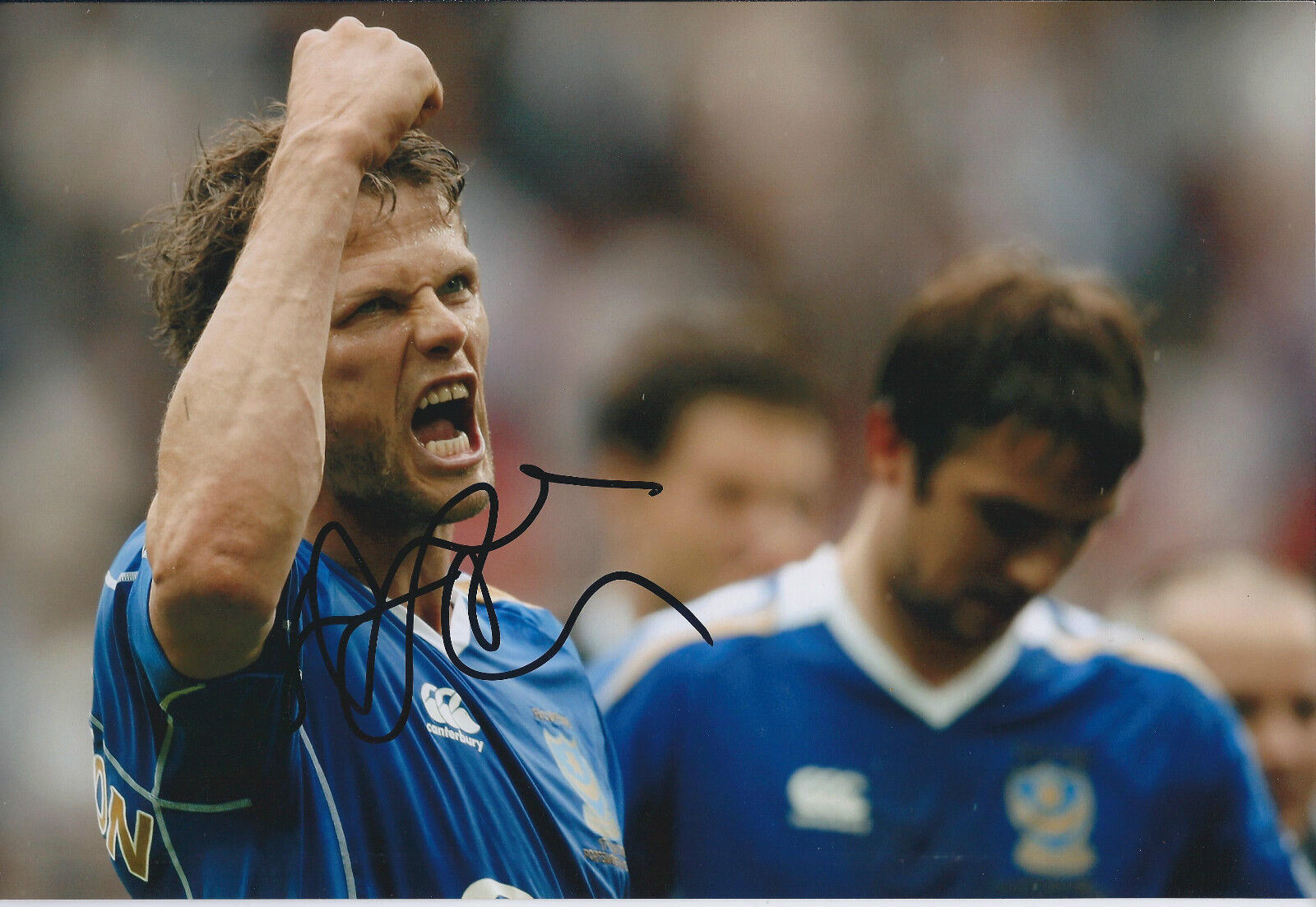 Hermann HREIDARSSON Signed Autograph Photo Poster painting AFTAL COA Portsmouth Legend Iceland