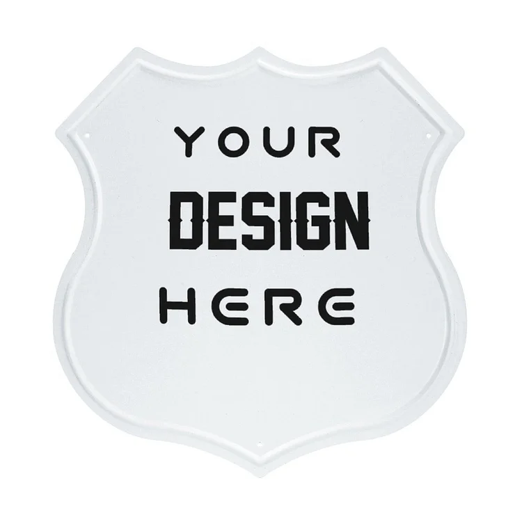 Personalized Design  Wall Decor Iron Hanging Plate Vertical Full Print
