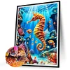 (40*50cm)Seahorse - Full Round Drill Diamond Painting