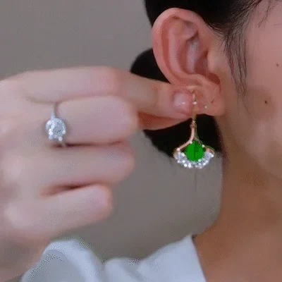 🔥 Summer Promotion 49% OFF 🔥Apricot Leaf Opal Earrings