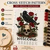 (PDF Pattern) Crow 14CT PDF Cross Stitch Pattern Instant Digital Download Counted Printable 13.78x20.08inch
