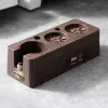 Coffee Tamper Base Set Wood Grain Coffee Machine Tamper Hammer Powder Distributor 51/58mm