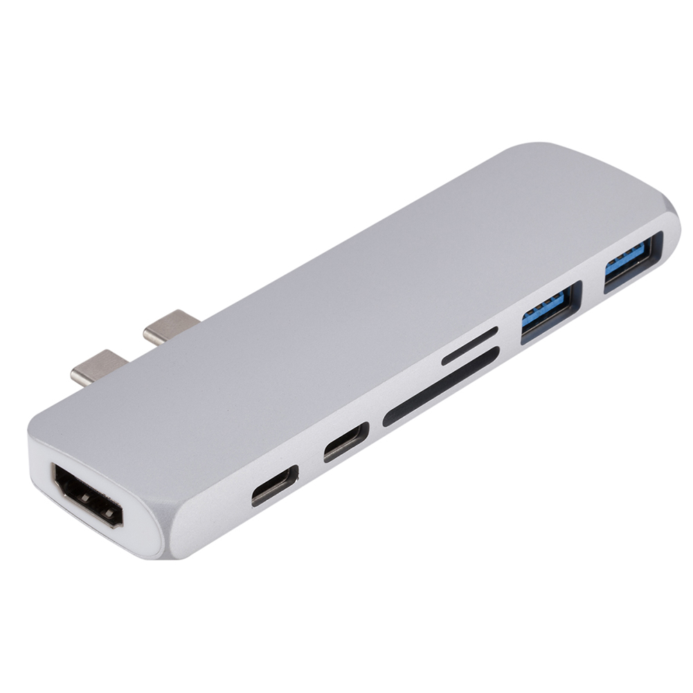 

USB C Hub 4K HDMI-compatible Adapter with USB 3.0 USB C Card Reader for MacBook Pro, 501 Original
