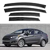 IG Window Visor for Ford Fiesta Sedan 2009-2019, Rain Guard Tape-On Extra Durable Sun Wind Side Vent Window Deflector, 2009 2010 2011 2012 2013 2014 2015 2016 2017 2018 2019 (Sedan Only)