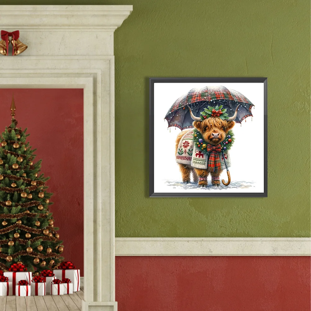 Diamond Painting - Full Round Drill - Highland Cattle(Canvas|35*35cm)