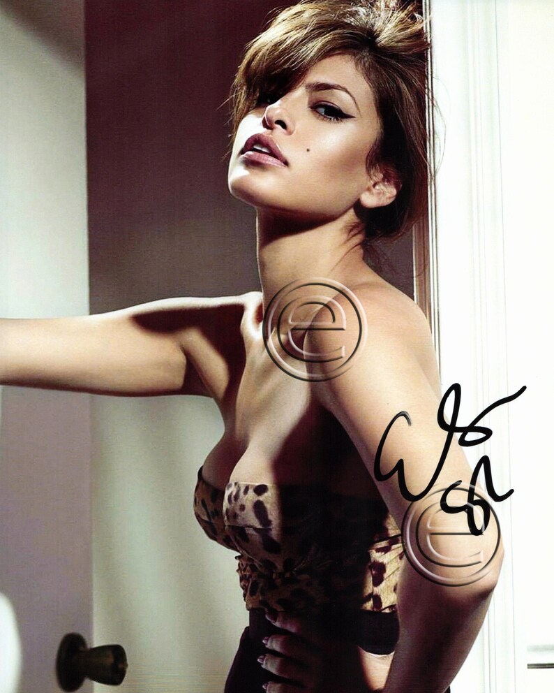 Eva Mendes Autographed Signed Photo Poster painting 8 x 10 print Photo Poster painting picture poster wall art autograph