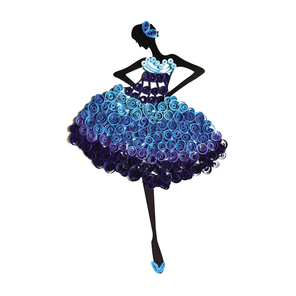 

Blue Girl - Paper Quilling, 501 Original