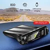Tire Pressure Monitoring System with 4 External Sensors Tire Pressure Monitor Digital LCD Display Solar Charging for Sedan RV Trailer Truck
