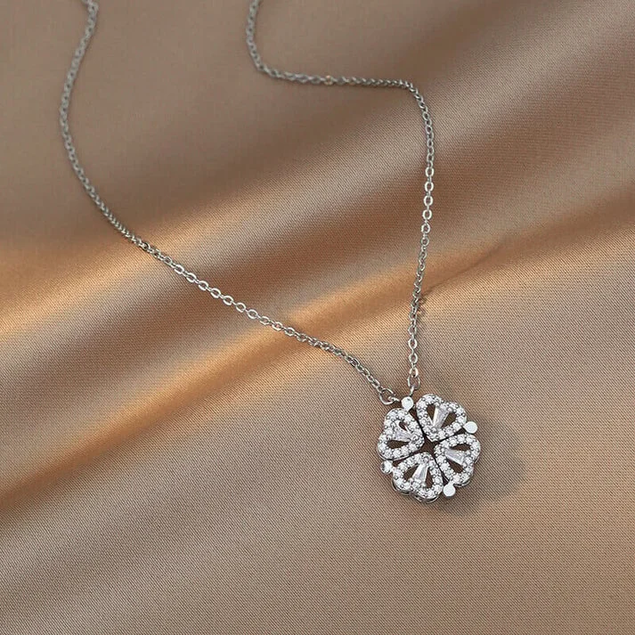 Last Day Promotion 70% Sale🌹 Heart Shaped Four Leaf Clover Necklace