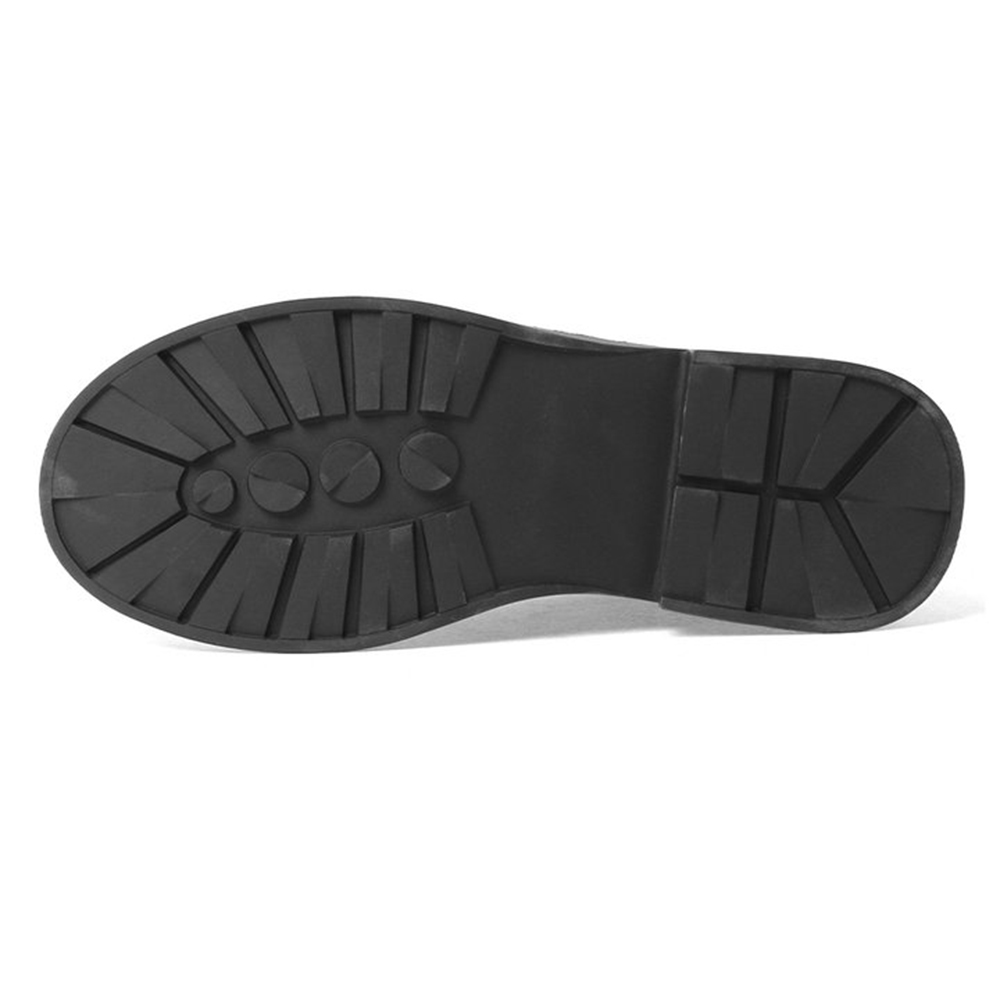 35mm Text Pattern Low-heel Women Fashion Mid Boots-vocosishoes