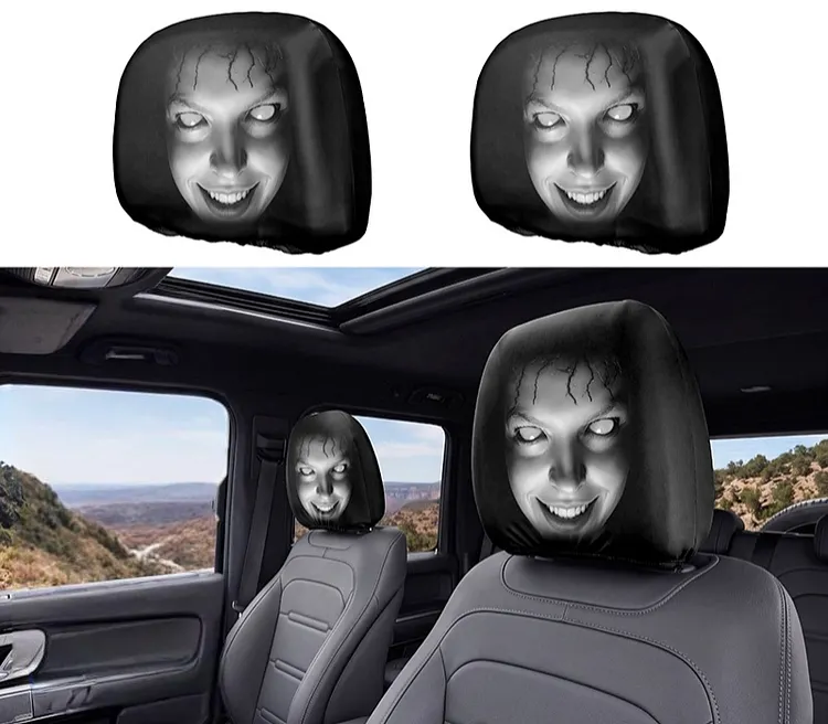 Double-Sided Printed Car Headrest Covers