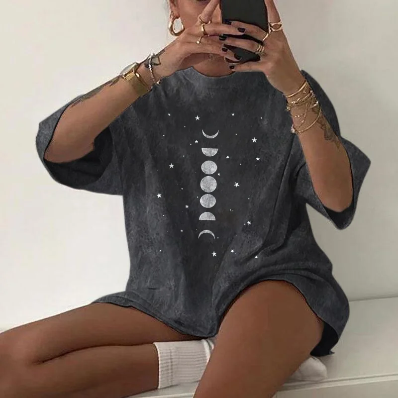   Simple Stars Moon Women's T-shirt - Neojana